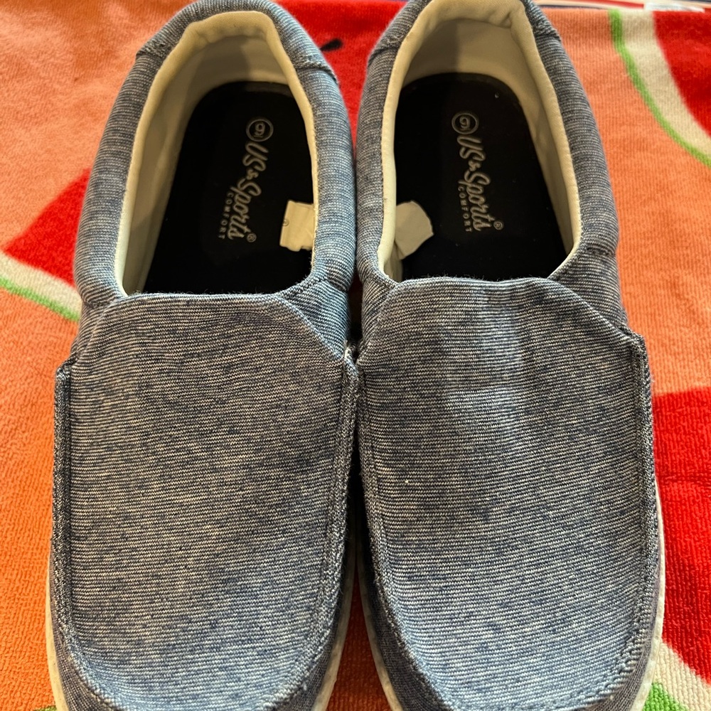 Women's Blue Slip-On Shoes